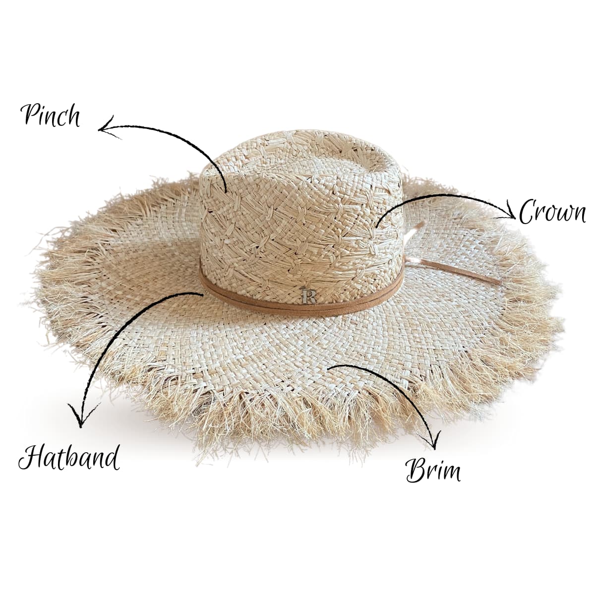 Sunny Wide Brim Fedora Hat in Natural Straw - Raceu Hats